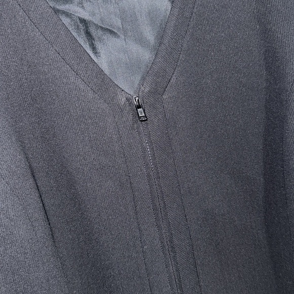 Due per‎ due best black Bloomingdale’s size 14 zip up lined boxy fit - Picture 3 of 4